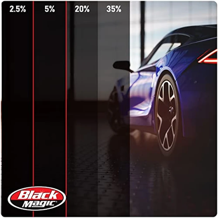 Black Magic Insta-Cling 5% VLT Tinted Window Film, Reusable Car Window Tint - Black by Custom Accessories - Image 3