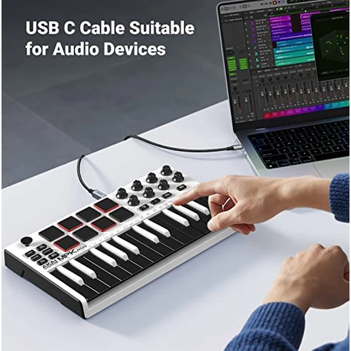 UGREEN USB C Printer Cable - 16 FT Nylon USB B to C Printer Cord for MacBook Pro/Air, Compatible with Yamaha Piano MIDI Keyboard, DAC, DJ Controller for iPad Pro by UGREEN - Image 3