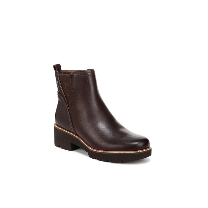 Naturalizer Women's Darry Bootie Water Repellent Ankle Boot, Dark Brown Leather, 8 by Naturalizer - Image 2