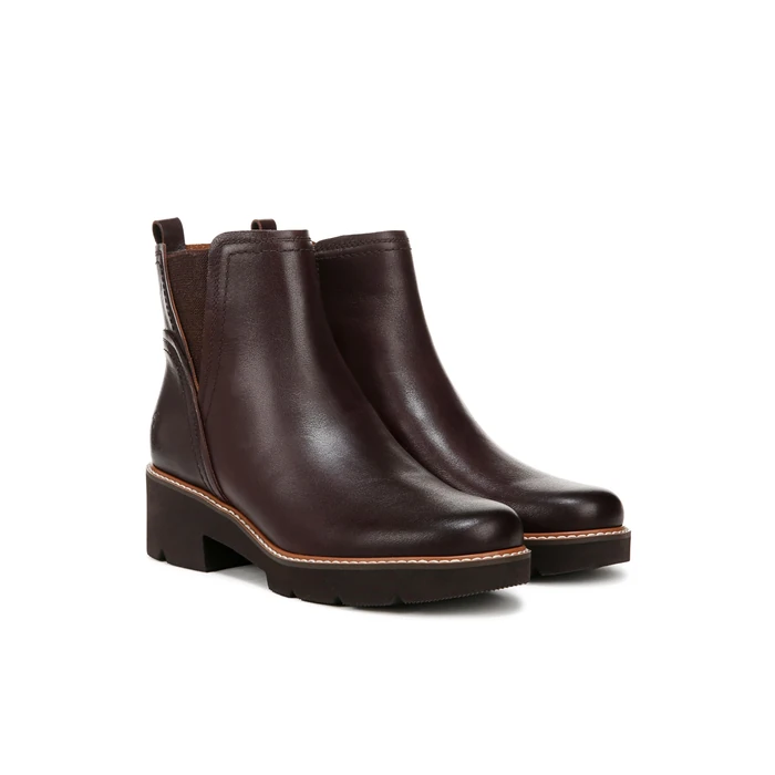 Naturalizer Women's Darry Bootie Water Repellent Ankle Boot, Dark Brown Leather, 8 by Naturalizer - Image 9