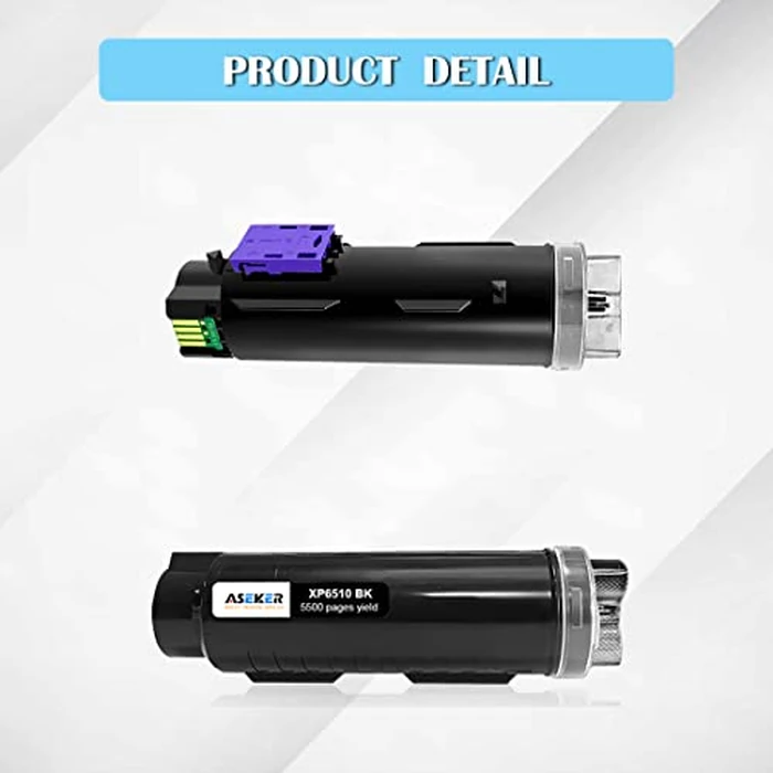 6510 6515 Toner Cartridge Compatible for Xerox WorkCentre 6515DN 6515DNI 6515DNM 6515N Phaser 6510DN 6510DNI 6510DNM 6510N 5500&4300 Pages 106R03480 106R03690 106R03691 106R03692 ( 2BK/C/M/Y) by ASEKER - Image 4