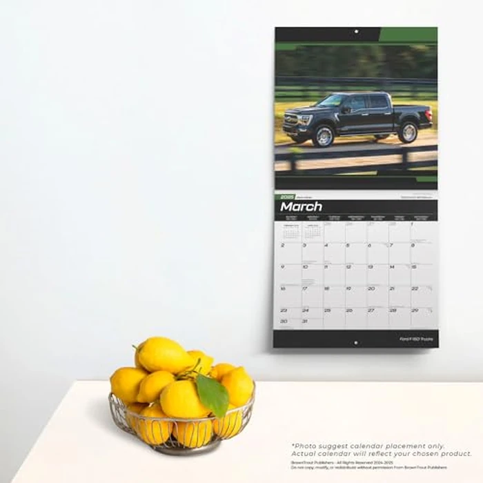 Ford F150 Trucks OFFICIAL | 2025 12 x 24 Inch Monthly Square Wall Calendar | BrownTrout | Automotive Manufacturer F-Series by BrownTrout - Image 2