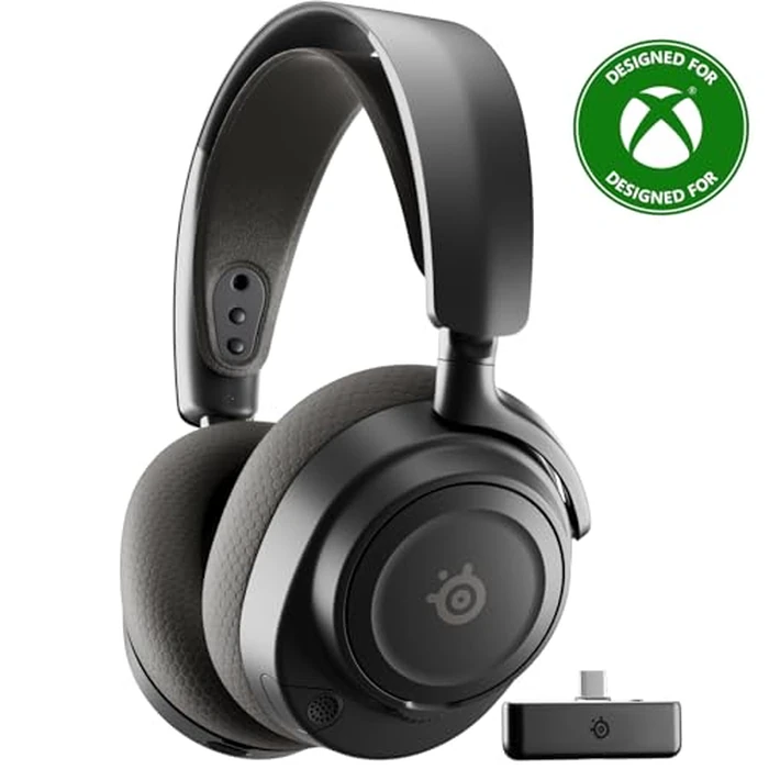 SteelSeries Arctis Nova 7X Wireless Gen 2 Gaming Headset - Real-Time App Control, 50+ HR Play, Neodymium Drivers, Mix 2.4GHz/Bluetooth, Xbox, PC, PS5/PS4, Switch 1/2, Mobile - Black by SteelSeries - Used - Like New condition - US$182.05