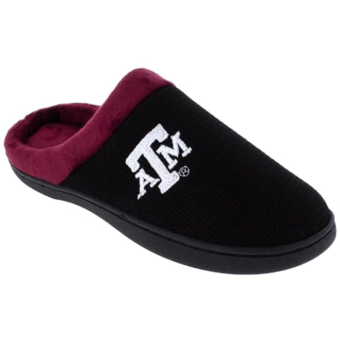 Comfy Feet Unisex Classic Slipper, Texas A&M Aggies, 7.5-9 US Men by Comfy Feet - Image 1