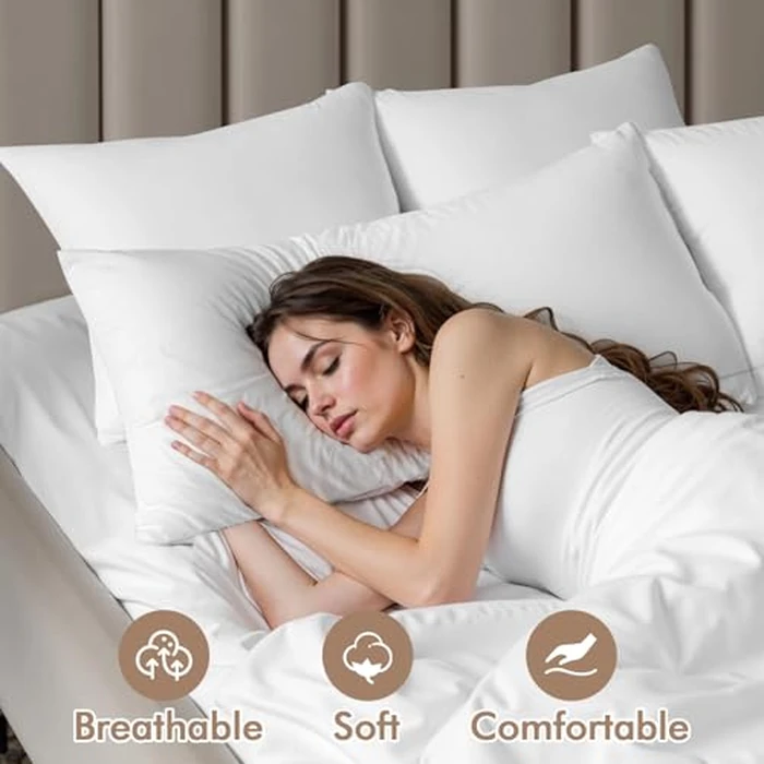 MIULEE 14x36 Inch Premium Lumbar Throw Pillow for Bed Sofa Couch Virgin Microfiber with 100% Cotton Cover Decorative Throw Pillow Insert Stuffer Form by MIULEE - Image 3