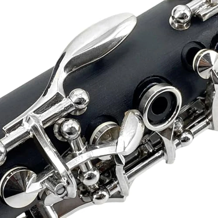 Yinfente Professional Ebonite Clarinete C Key Clarinet for Beginner Students with 2 Barrels Hard Case Cleaning Kit Mouthpice Cork Grease Gloves by yinfente - Image 4