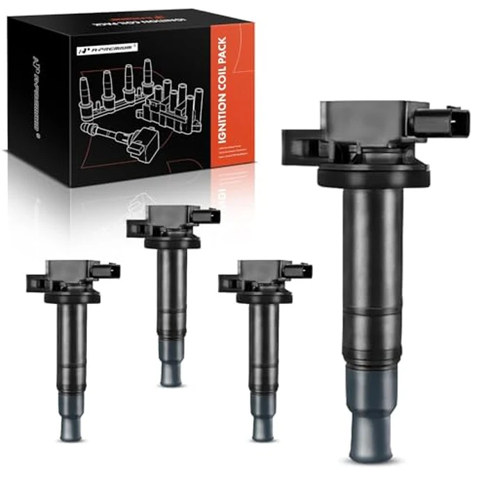 A-Premium 4PCS Ignition Coil Packs Compatible with Toyota & Scion Vehicles - 1.3L 1.5L DOHC - Echo 2000-2005, Prius 2001-2009, Prius C 2012-2019, Yaris 2004-2018, xA xB 2004-2006 by A-premium - Used - Very Good condition