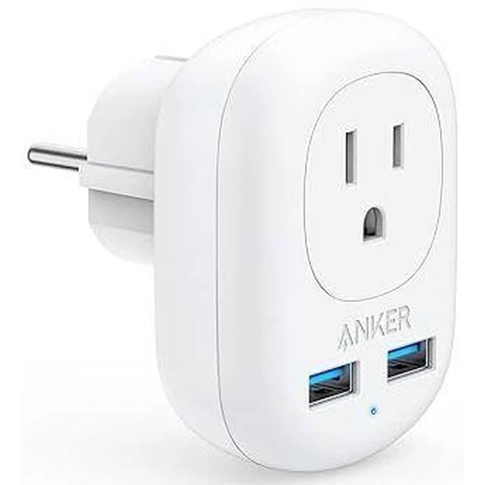 Anker European Travel PowerExtend USB Plug Power Adapter - White by Anker - Image 1