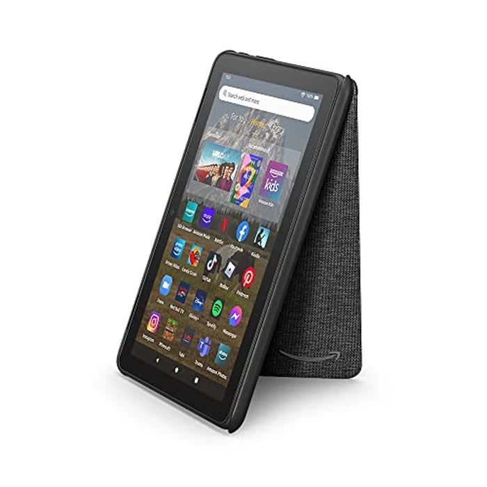 Amazon Fire HD 8 Tablet Cover (Only compatible with 12th generation tablet), Black by Amazon - Used - Very Good condition - US$9.86