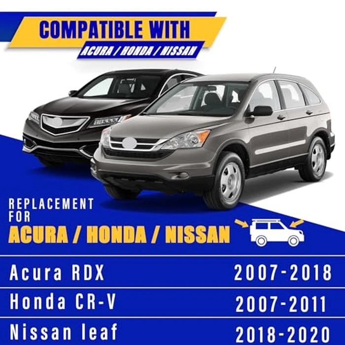 3 wipers Replacement for 2007-2011 Honda CRV CR-V/2007-2018 Acura RDX/2018-2020 nissan leaf, Windshield Wiper Blades Original Equipment Replacement - 26"/16"/14" (Set of 3) U/J HOOK by Rooppa - Image 5