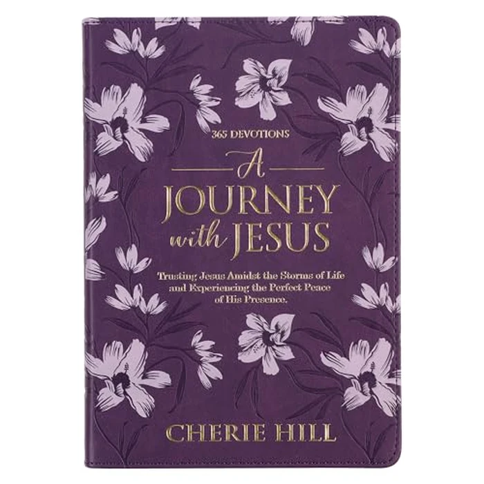 A Journey with Jesus 365 Devotions for Women, Purple Floral Faux Leather Flexcover by Christian Art Gifts - Used - Very Good condition - US$5.06