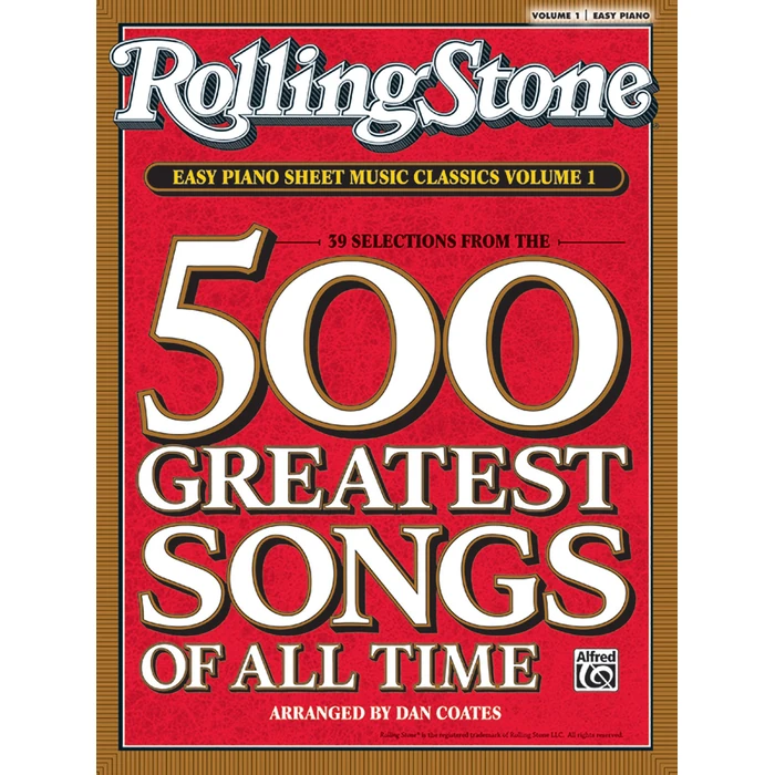 Rolling Stone Easy Piano Sheet Music Classics, Vol 1: 39 Selections from the 500 Greatest Songs of All Time (<i>Rolling Stone</i>(R) Easy Piano Sheet Music Classics) by Alfred Music - Used - Acceptable condition - US$4.90