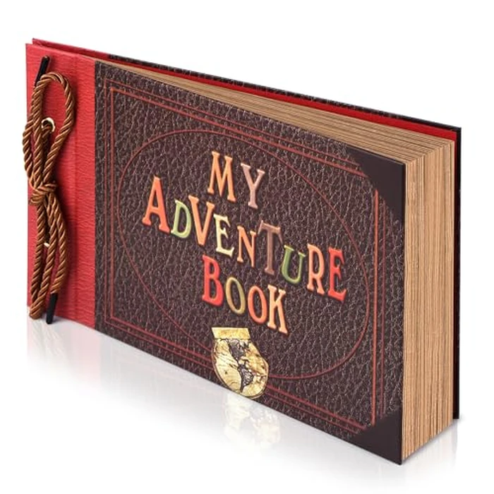 Adventure Book Diary Photo Scrapbook, Hard Cover Movie Style Scrapbook for Anniversary, Wedding, Travelling, Birthday, Christmas by Let the Adventure Begin - Image 9