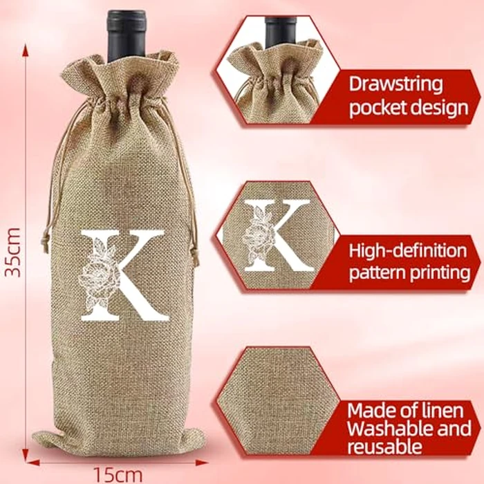 AiHeart Personalized Gifts for Women,Monogrammed A-Z Wine Glasses Gifts for Women,Wine Glass for Gift Box,Birthday Gifts for Mom Sister Grandma-K by AiHeart - Image 3