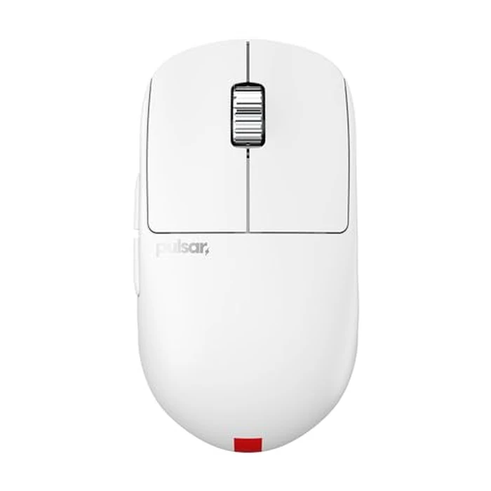 Pulsar Gaming Gears X2H ES Wireless Gaming Mouse - Lightweight 65g, Symmetrical Shape, OLED Display, 4K Dongle Included, 2.4 GHz, 4KHz/8KHz Polling Rate, PAW3395 26K DPI Sensor, White by Pulsar Gaming Gears - Used - Like New condition - CA$170.99