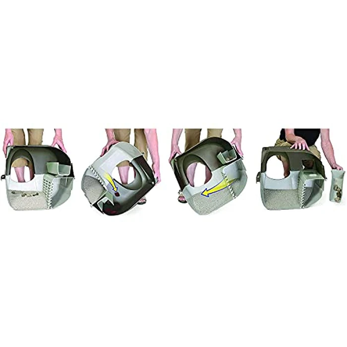 Omega Paw Self Cleaning Litter Box, Omega Paw Roll 'N Clean Litter Box, Regular Size for Kittens and Cats 10 lbs and Under, Brown Color, Model NRA15 V5.0 by Omega Paw - Image 4