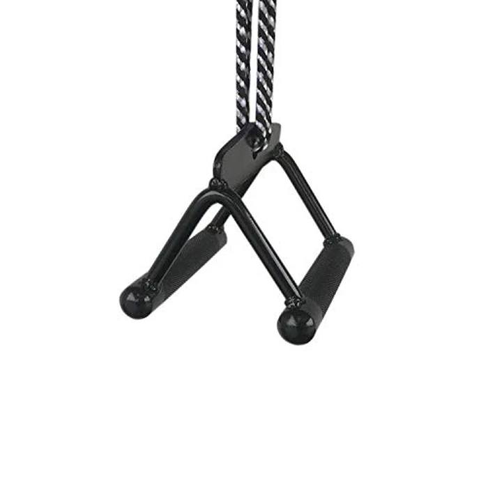 CAP Double D Handle Cable Attachment, Black - Cable Row Attachment for LAT Pulldown & Home Gym Machines by CAP Barbell - Image 2