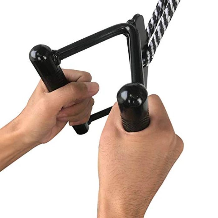 CAP Double D Handle Cable Attachment, Black - Cable Row Attachment for LAT Pulldown & Home Gym Machines by CAP Barbell - Image 3