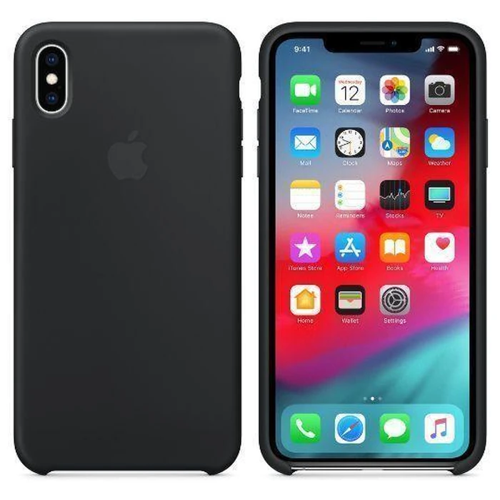 Apple Silicone Phone Case for iPhone XS - Black by Apple - Image 1