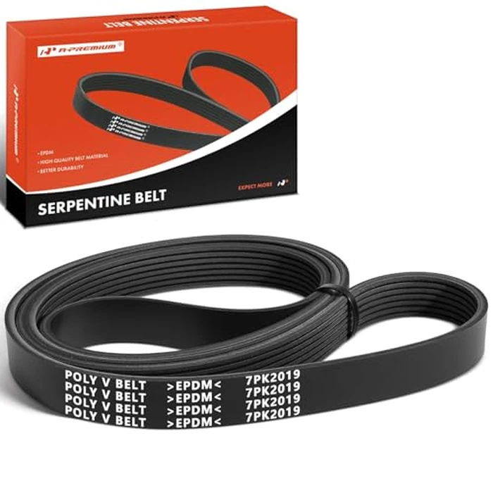A-Premium Engine Serpentine Drive Belt Compatible with Infiniti Q50 Q60 2014-2015, QX50 2014-2017, G37 2008-2013, M37 2011-2013, QX70, Q70, FX37, FX50, Q40, EX37, Q70L & Nissan 370Z, 3.7L 5.0L by A-premium - Used - Very Good condition