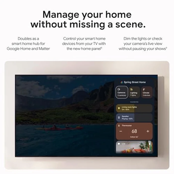 Google TV Streamer 4K - Fast Streaming Entertainment on Your TV with Voice Search Remote - Watch Movies, Shows, Live TV, and Netflix in 4K HDR - Smart Home Control - 32 GB of Storage - Hazel by Google - Image 7
