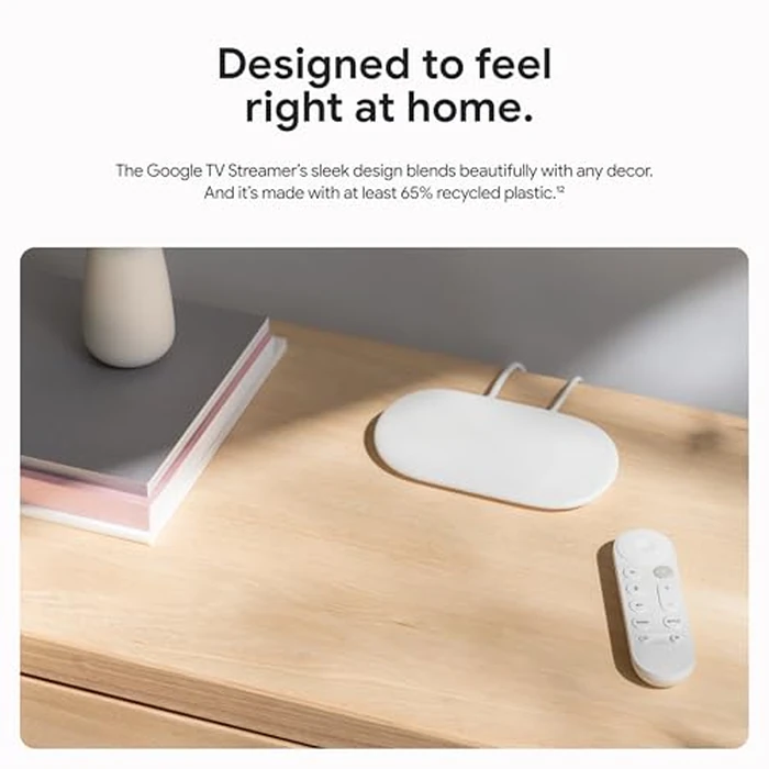 Google TV Streamer 4K - Fast Streaming Entertainment on Your TV with Voice Search Remote - Watch Movies, Shows, Live TV, and Netflix in 4K HDR - Smart Home Control - 32 GB of Storage - Hazel by Google - Image 8