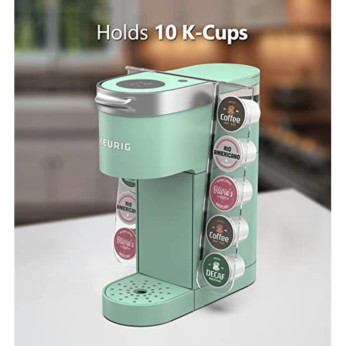 GALVANOX Acrylic K Cup Organizer - Fits the Keurig K-Mini/K Mini-Plus (ONLY), Space Saving Pod Holder for Single Serve Coffee Makers, 10 Pod Capacity (Machine is NOT included) by GALVANOX - Image 5
