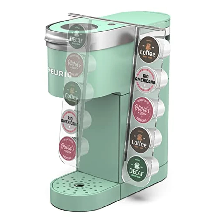 GALVANOX Acrylic K Cup Organizer - Fits the Keurig K-Mini/K Mini-Plus (ONLY), Space Saving Pod Holder for Single Serve Coffee Makers, 10 Pod Capacity (Machine is NOT included) by GALVANOX - Image 7