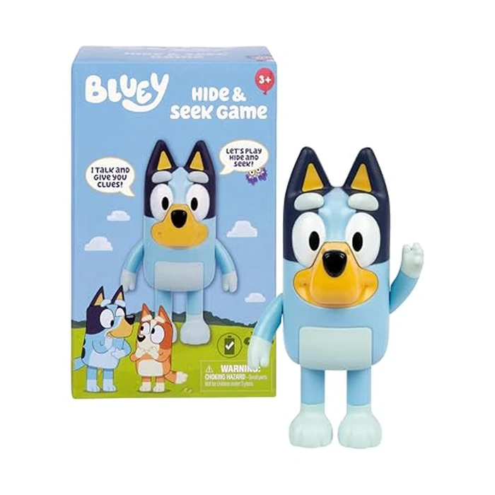 Bluey Game Hide and Seek Figure, Articulated, Musical Kids Figurines with Dance Mode, Interactive Play Toddler Figurine Toys for Ages 3+ by Bluey - Used - Very Good condition - US$8.87