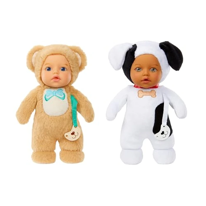 Baby Born Cozy Cuties Soft Baby Doll- Bear & Puppy 2-Pack, Plush Baby Doll for Newborn Babies Ages 0 & Up by Baby born - Used - Very Good condition - US$8.53