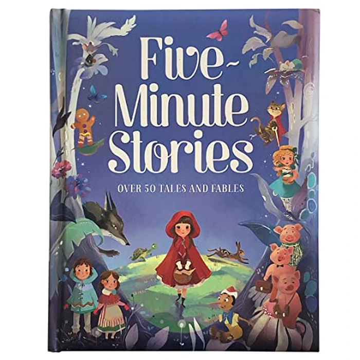 Five-Minute Stories - Over 50 Tales and Fables: Short Nursery Rhymes, Fairy Tales, and Bedtime Collections for Children by Cottage Door Press - Used - Acceptable condition