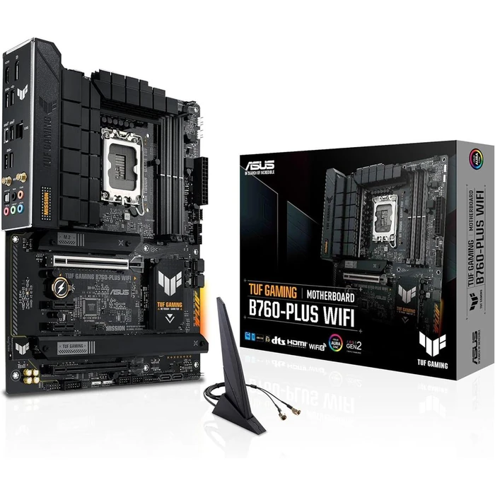 Asus TUF Gaming B760-PLUS WIFI Gaming Motherboard - Black by Asus - Image 1
