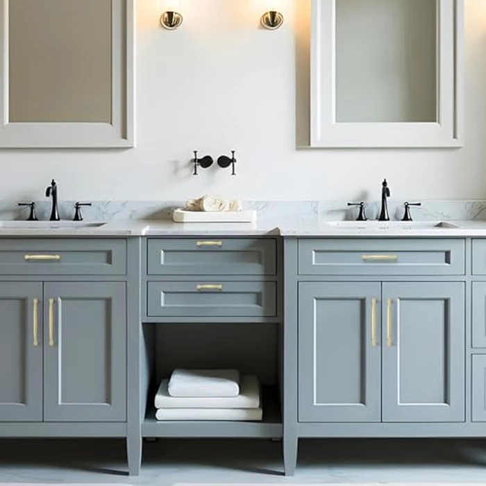 HOME EDIT 10 Pack 5 Inch Brushed Brass Cabinet Handles Solid Zinc Alloy Pulls for Kitchen, Dresser, Closet & Bathroom Cabinets Hardware by HOME EDIT - Image 7