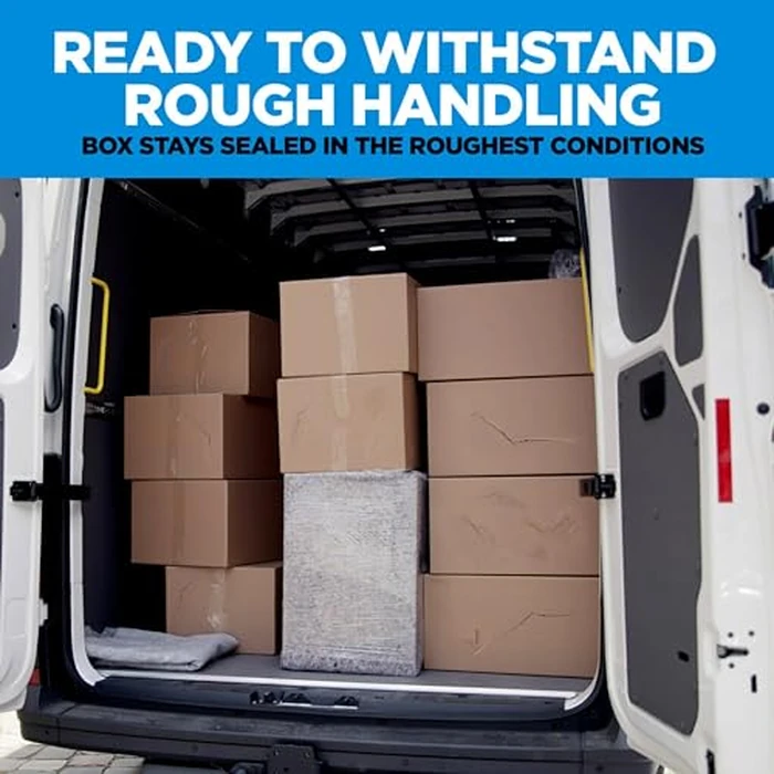 Scotch Heavy Duty Packaging Tape, 1.88" x 54.6 yd, Designed for Packing, Shipping and Mailing, Strong Seal on All Box Types, 3" Core, Clear, 6 Rolls (3850-6) by Scotch - Image 5