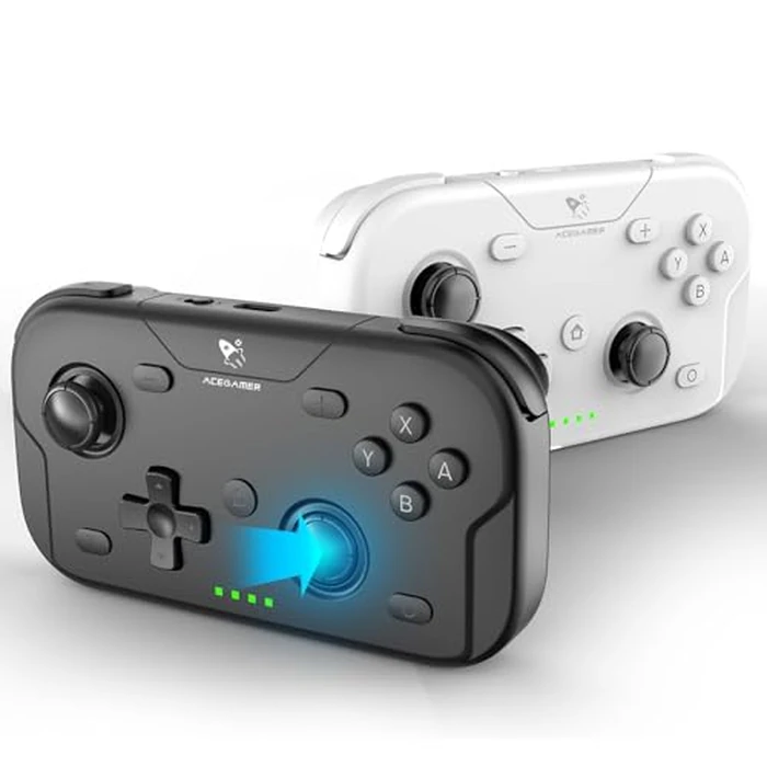 AceGamer 2 Pack Wireless Pocket Controller for Nintendo Switch/Switch 2/Android/iOS/PC/Steamdeck, Joystick Lift and Down Design, Bluetooth Gamepad with 6-axis Gyroscope/Turbo/Vibration/ 1000Hz by AceGamer - Image 1