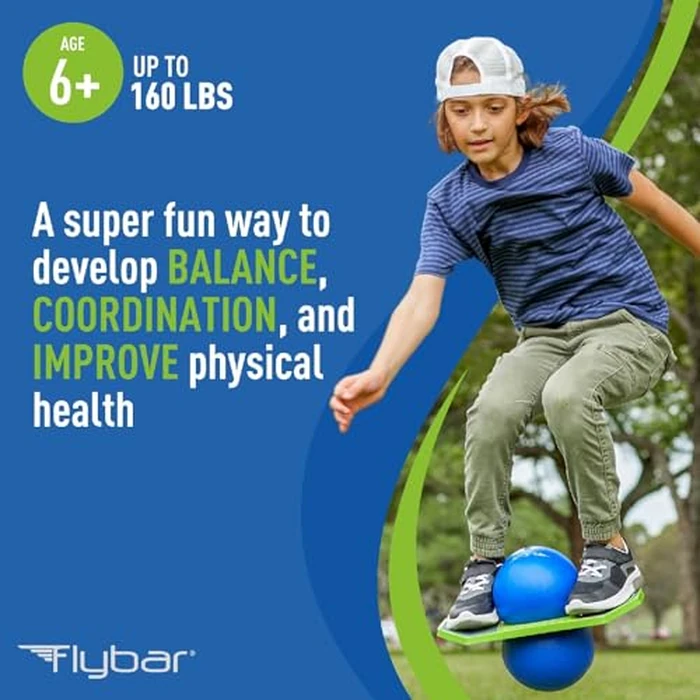 Flybar Pogo Trick Ball for Kids, Trick Bounce Board for Boys and Girls Ages 6+, Up to 160 lbs, Includes Pump, Easy to Carry Handle, Durable Plastic Deck Indoor, Outdoor Toy Pogo Jumper (Dino) by Flybar - Image 6