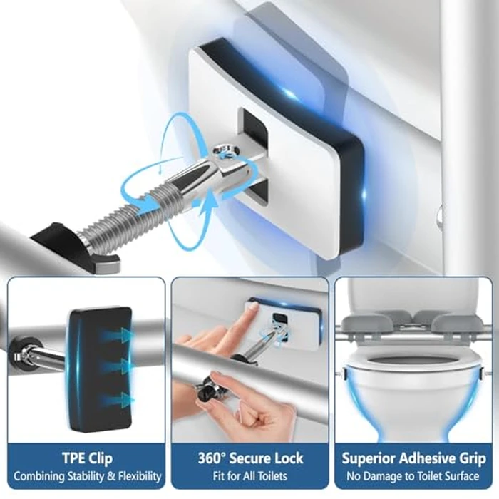 FSA&HSA Eligible Toilet Seat Risers with Footrests, Adjustable Height/Width Raised Toilet Seat with Handles, Fit Any Toilet Riser Heavy Duty Up to 500lbs, for Elderly, Handicap, Elevated, Pregnant by Katgogoo - Image 6