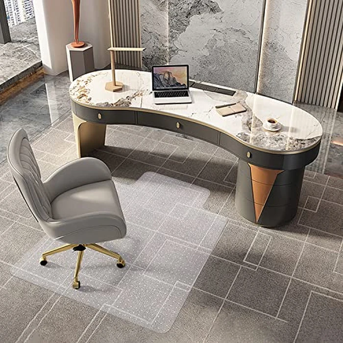 Naturehydro Chair Mat for Carpet, 36" x 48" Clear Floor Protector Mats for Low Pile Carpeted Floors, Transparent Floor Mats for Office, Home (with Lip) by Naturehydro - Image 2