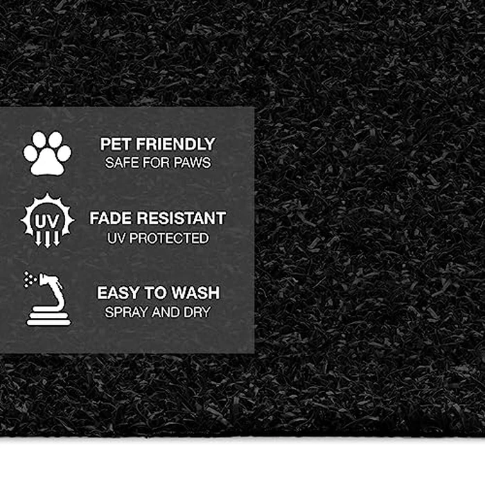 Prest-O-Fit 2-0284 Trailhead Step Rug 24.125 in. W (4 Pc Set) Fits Lippert Solid Step 4 Step - Obsidian Black by Prest-O-Fit - Image 5