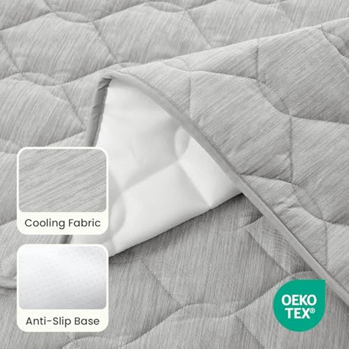 COZY KISS Cooling Couch Cover for Dog Washable, Q-Max > 0.4 Summer Cool Sofa Pad for Car Seat Protector, Liquid Pee Proof Cat Mat, Pet Pad for All Seasons, 70x150cm, Grey by COZY KISS - Image 3