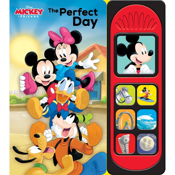 Disney Mickey & Friends - The Perfect Day 7-Button Interactive Sound Book - Mickey Mouse, Minnie Mouse, and More! - PI Kids by PI Kids - Used - Acceptable condition - US$3.03
