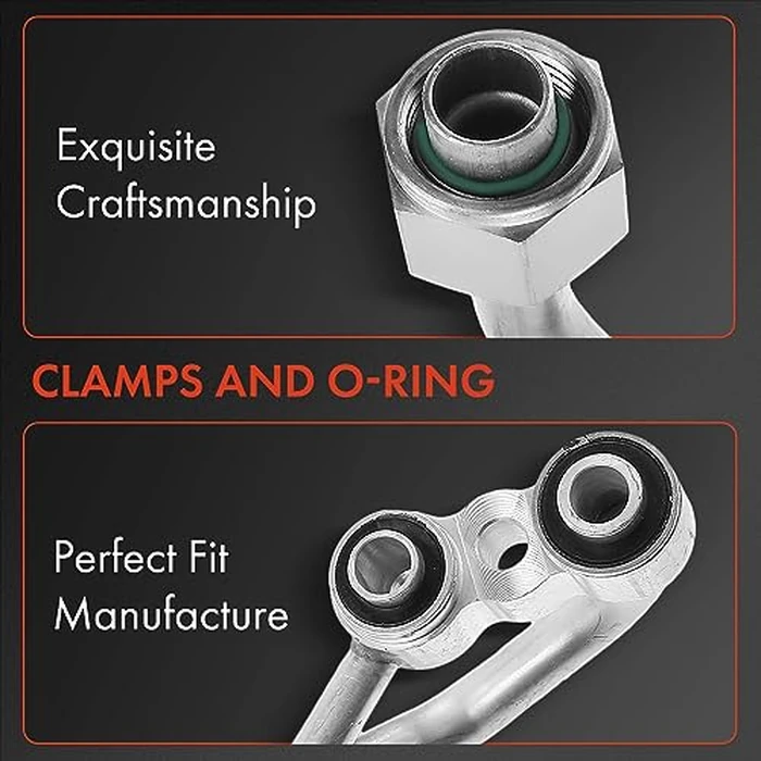 A-Premium A/C Suction Hose & Discharge Line Hose Assembly Compatible with Chevrolet & GMC Models - C1500, C2500, C3500, K2500, K3500, Tahoe, C1500/C2500/K1500/K2500 Suburban, Blazer by A-Premium - Image 3