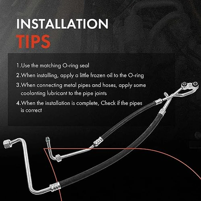 A-Premium A/C Suction Hose & Discharge Line Hose Assembly Compatible with Chevrolet & GMC Models - C1500, C2500, C3500, K2500, K3500, Tahoe, C1500/C2500/K1500/K2500 Suburban, Blazer by A-Premium - Image 6