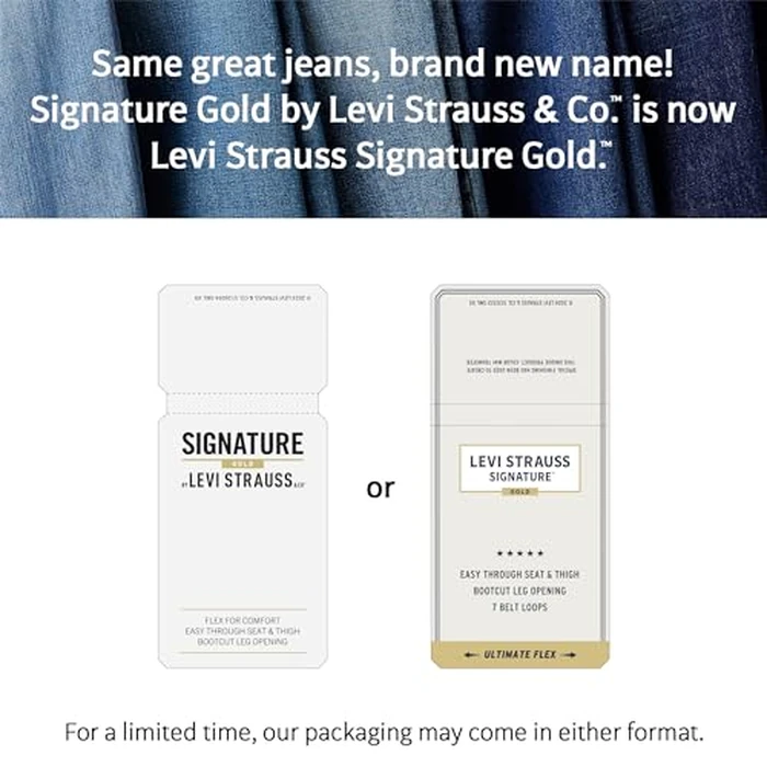 Levi Strauss Signature Gold Men's Regular Fit Flex Jeans (Available in Big & Tall), Gothic, 40W x 36L by Levi Strauss Signature Gold - Image 4