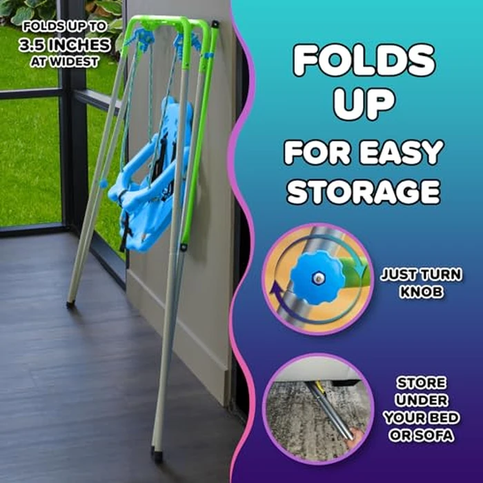 Sportspower FNS-004 My 1st Toddler Swing - Heavy-Duty Baby Indoor/Outdoor Swing Set with Safety Harness, Puppy Version, 58" L x 58" W x 47" H by Sportspower - Image 5