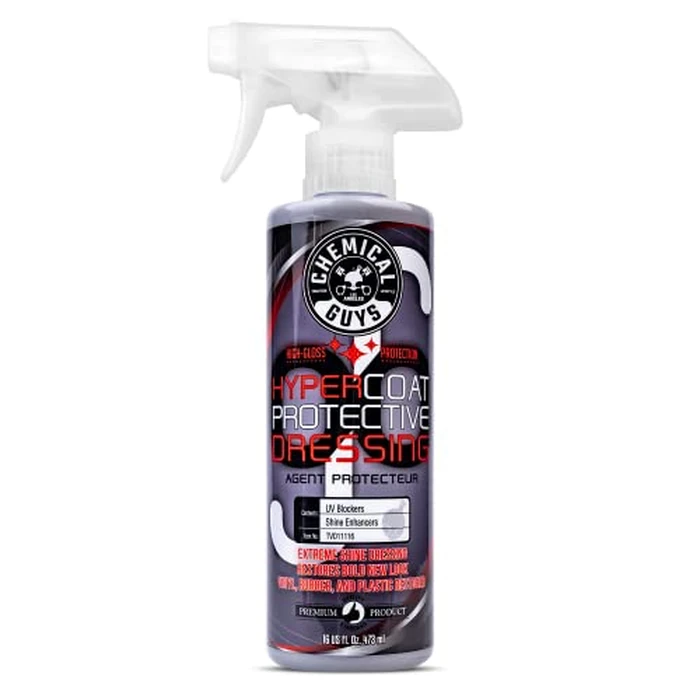 Chemical Guys G6 HyperCoat High Gloss Protectant Dressing, For Vinyl, Rubber, Plastic, Tires and Trim, Gloss Dressing Restores Shine & Protection for Cars, Trucks, Motorcycles, SUVs and RVs, 16 oz by Chemical Guys - Used - Like New condition - US$16.94
