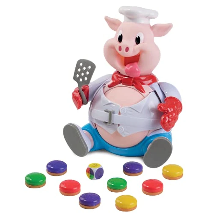 Goliath Pop The Pig - Bigger & Better - Belly-Busting Fun as You Feed Him Burgers and Watch His Belly Grow, Multi Color by Goliath - Image 2