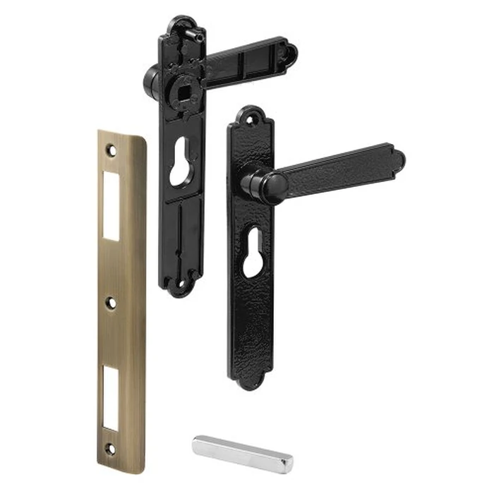 Prime-Line K 5063 Diecast Security Storm of Screen Door Lever for Screen Doors 7/8 to 1-1/8 Inches Thick, Black (1 Set) by PRIME-LINE - Used - Like New condition