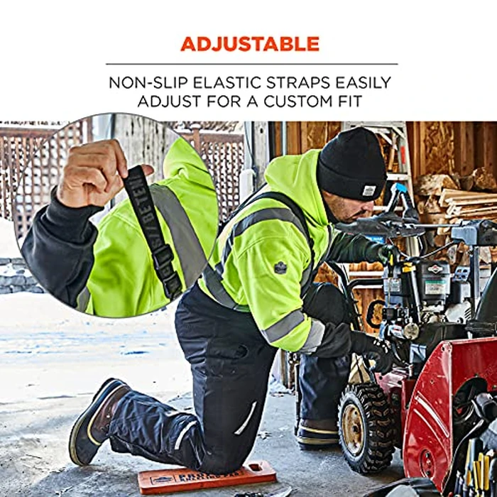 Ergodyne N-Ferno 6471 Heavy Duty Insulated Bib Overalls, Winter Workwear, 3M Thinsulate, Removable Knee/Shin Pads, Black, Medium by Ergodyne - Image 5