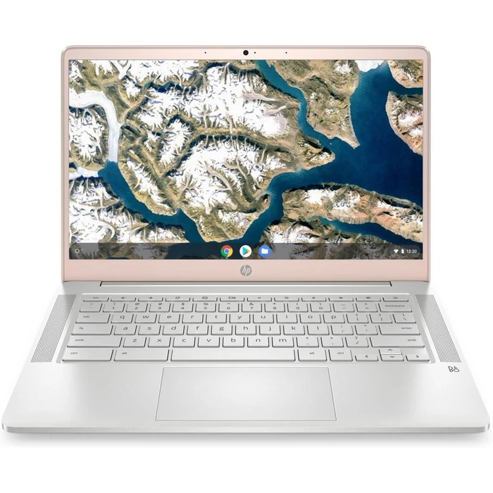 HP Chromebook 14a-na0702ds Laptop 14" - Pale Rose Gold - Intel Celeron N4120 1.1GHz - 4GB RAM - 128GB by HP - Image 1